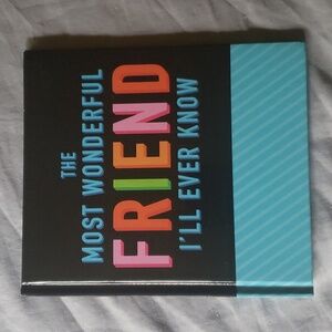 The Most Wonderful Friend I'll Ever Know card booklet New